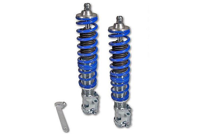 GF150141, Triple-S Schroefset, VW Caddy II 1.4/ 1.6/ 1.9D/ 1.9TDi/ 1.9SDi 9KV 1995-2004, 900KG max vooraslast, De set bevat alleen vooras-veren